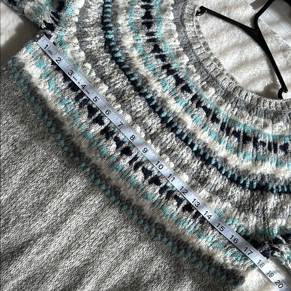 Loft Fair Isle Nordic Aspres Ski Pullover Soft Sweater Size Medium - Picture 8 of 9